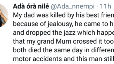 Photo of Nigerian Lady shares story of how Jealousy made her Father’s Friend kill her Father and Grandmother