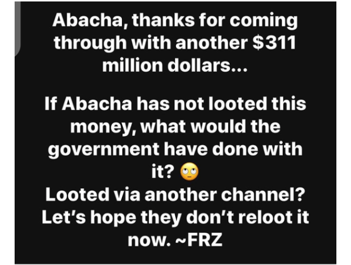 "Just when we thought we were broke, we got an alert from Abacha" - Daddy Freeze 4