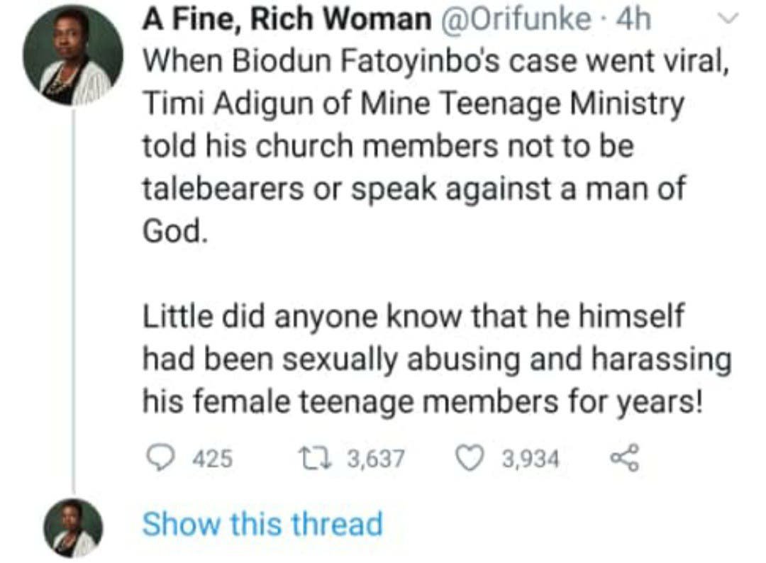 Pastor Timi Adigun publicly apologizes after being accused of sexually molesting Teenagers in his church 16