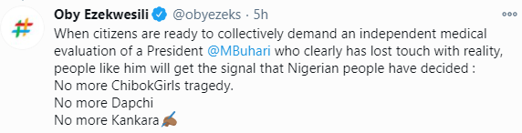 President Buhari should leave his cows for once in preference for the lives of his fellow human beings - Oby Ezekwesili 32