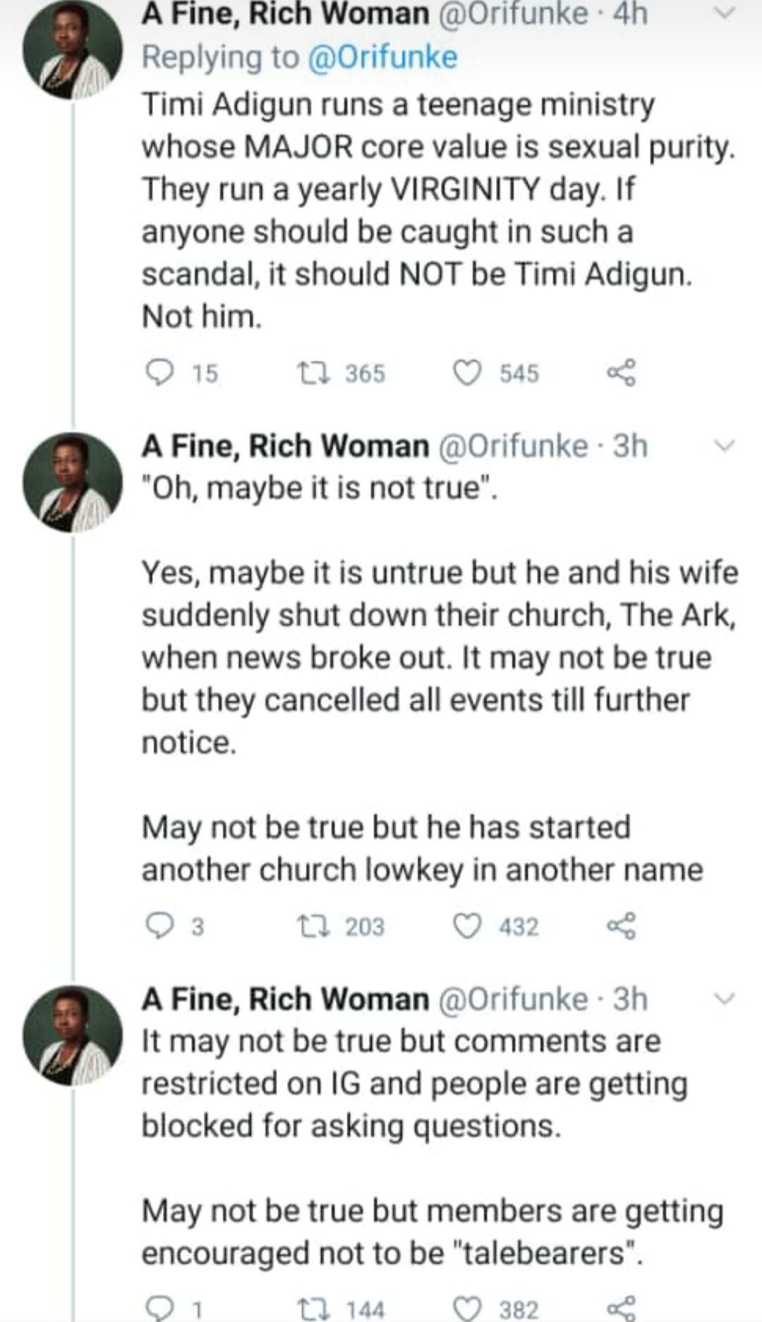 Pastor Timi Adigun publicly apologizes after being accused of sexually molesting Teenagers in his church 17