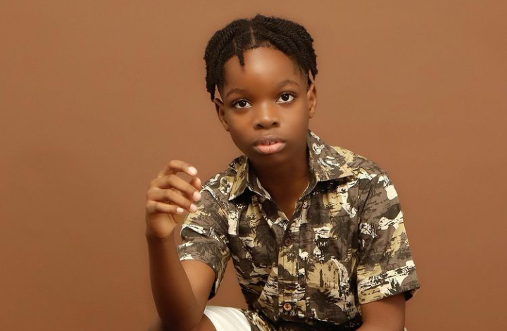 “Guess whose dad won a Grammy award” – Wizkid’s son, Boluwatife brags 1