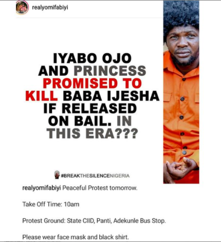 Rape case: Iyabo Ojo and Princess promised to kill Baba Ijesha if released -Yomi Fabiyi alleges, calls for protest 6 Rape case: Iyabo Ojo and Princess promised to kill Baba Ijesha if released -Yomi Fabiyi alleges, calls for protest 6