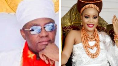 Photo of Oba of Benin welcomes quadruplets with fifth wife