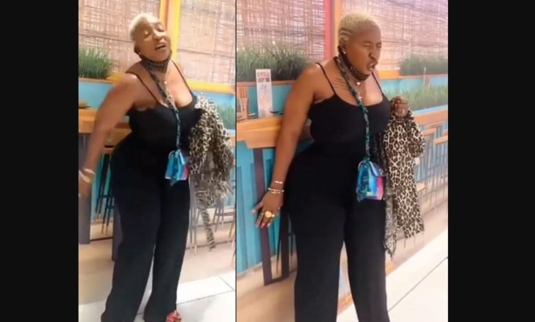 (VIDEO) Nollywood actress, Anita Joseph creates a scene in public as her husband remotely controls her vibrator inside her 1