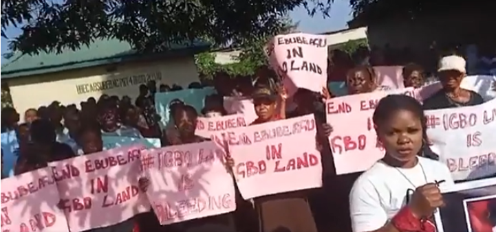 Aba youths stage protest, demand the end of Ebubeagu 4