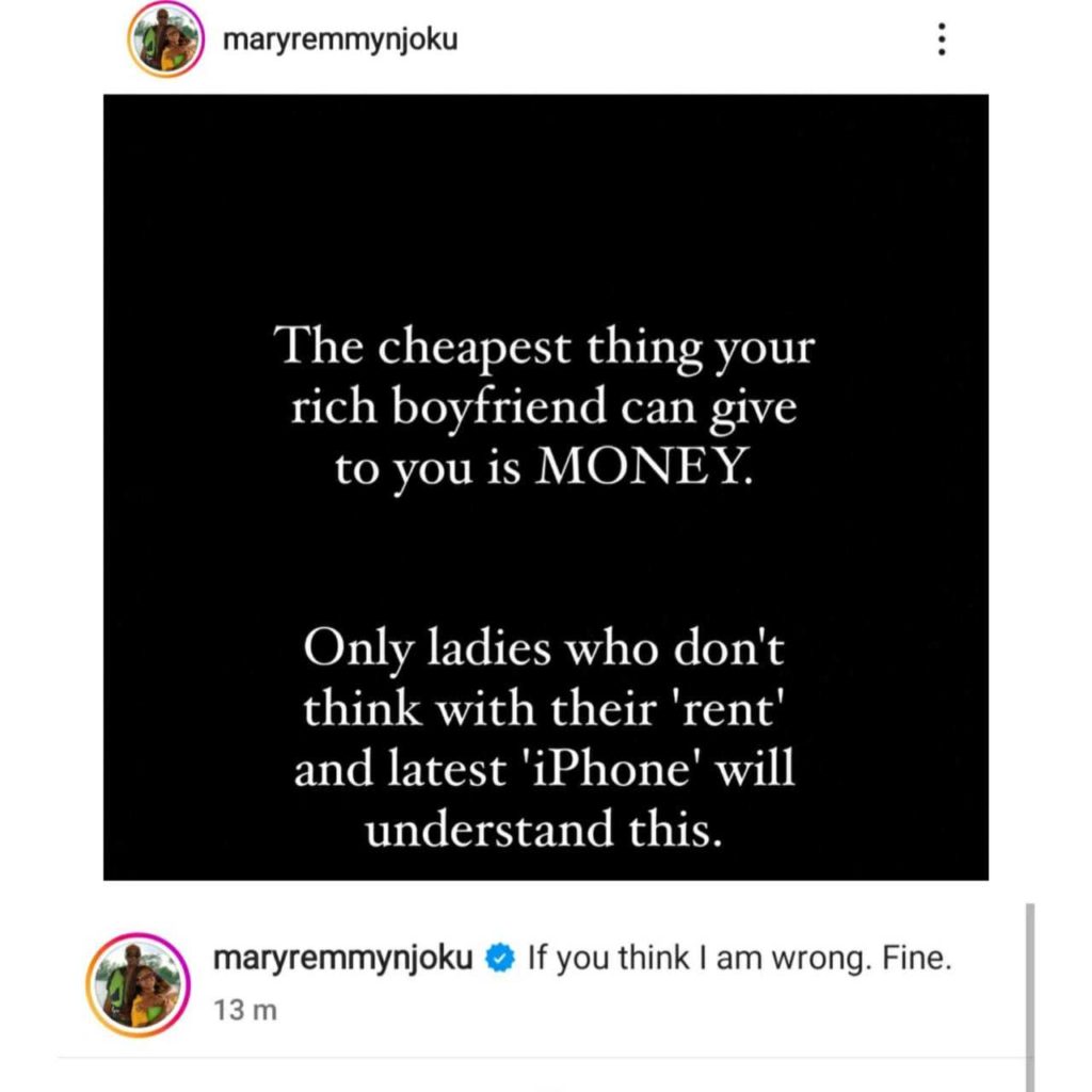 The cheapest thing your rich boyfriend can give you is money - Mary Remmy Njoku tells Ladies 4