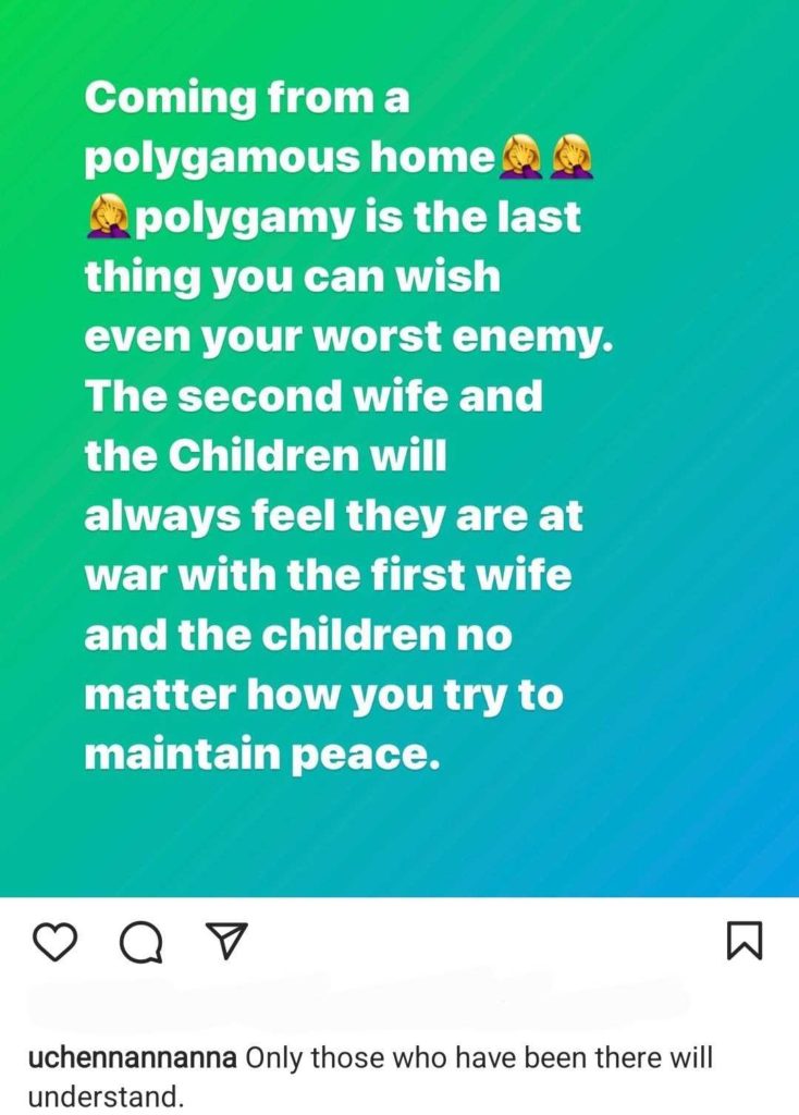 Coming from a polygamous home, polygamy is the last thing you can wish even your worst enemy - Actress, Uche Nnanna backs May Yul-Edochie 4