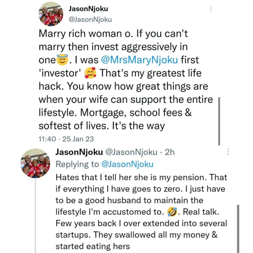 Marry a rich woman or aggressively invest in one - Jason Njoku tells men 6