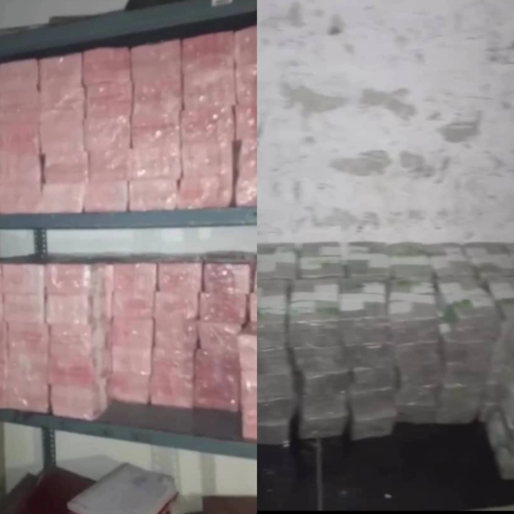 '287 million' new Naira notes reportedly discovered hidden in a bank vault during a joint operation by EFCC and ICPC operatives 4