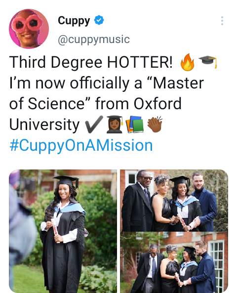 DJ Cuppy graduates from Oxford University 4