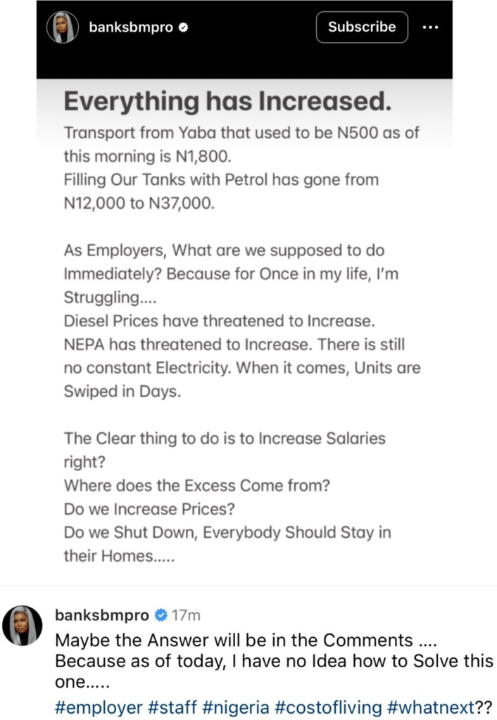 For once in my life I am confused - Businesswoman, Banke Meshida-lawal laments high cost of living in Nigeria 4