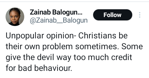 “Christianity is probably the most disrespected faith because of Christians” - Actress, Zainab Balogun 10