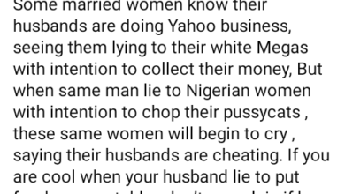 Photo of If you are cool when your husband lies to put food on your table, don’t complain if he also cheats on you – Nigerian man tells women married to fraudsters