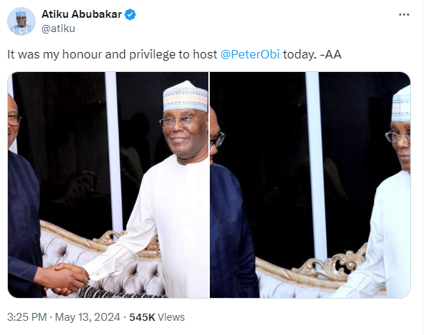 Peter Obi pays Atiku Abubakar a visit 3