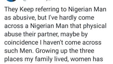 Photo of Growing up, the three places my family lived, women have been the abusers, physically and verbally – Nigerian man says to challenge narrative of Nigerian men as abusers