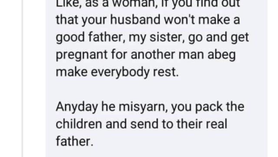 Photo of “If you find out your husband won’t make a good father, go and get pregnant for another man” – Nigerian lady tells women