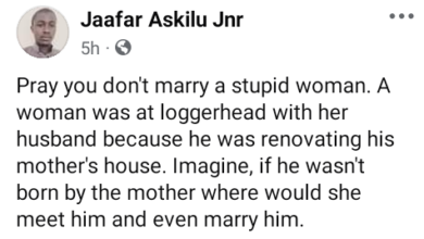 Photo of Pray you don’t marry a stupid woman – Nigerian man tells men