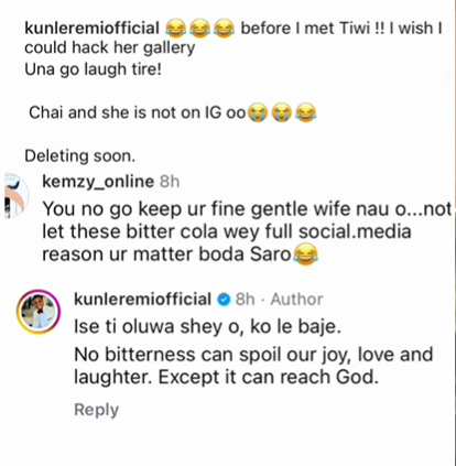 “No bitterness can spoil our joy and laughter”- Actor Kunle Remi replies Instagram user who appealed to him to take his marriage off social media 4