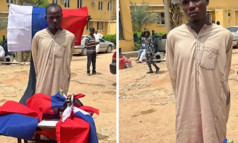 Protest: Kano tailor producing ‘Russian flags’ reportedly arrested 1