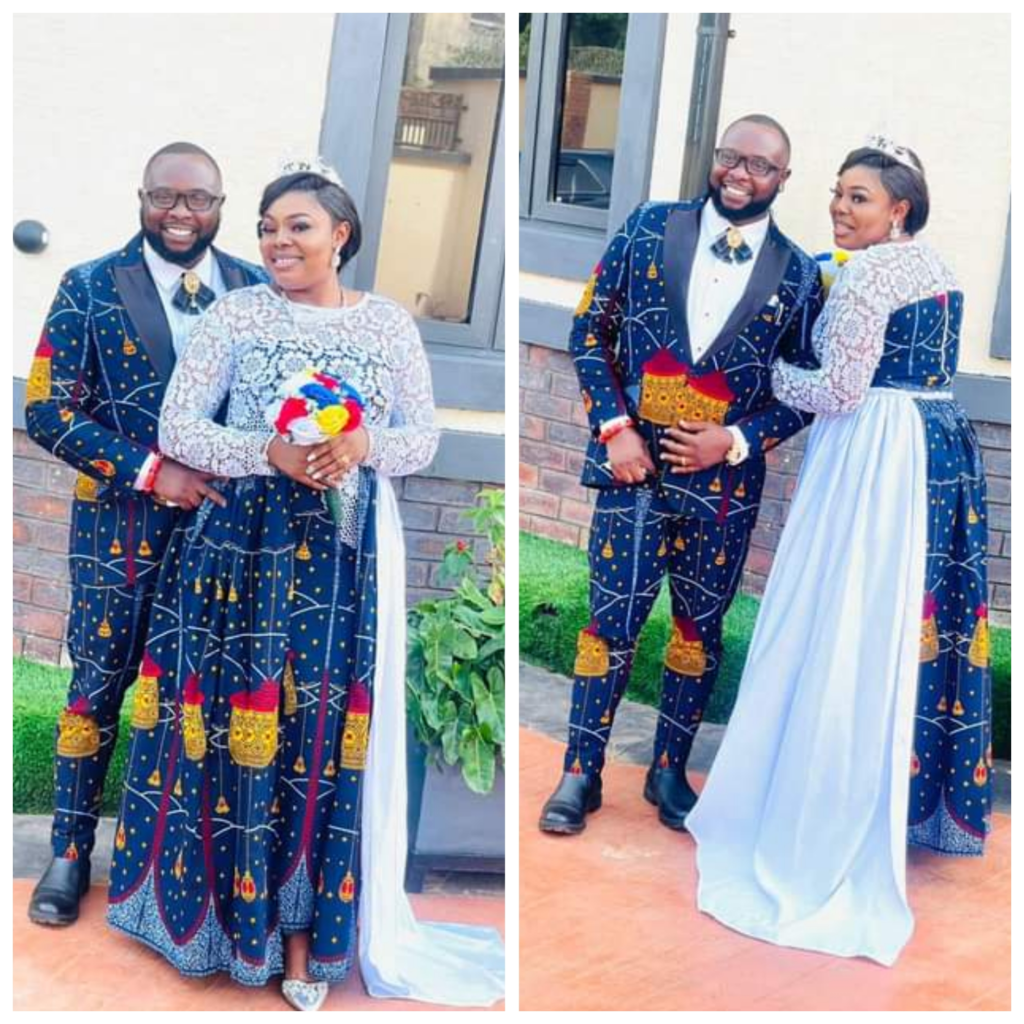 We weren't broke. That was our choice - Nigerian couple shows off their church wedding outfits 4