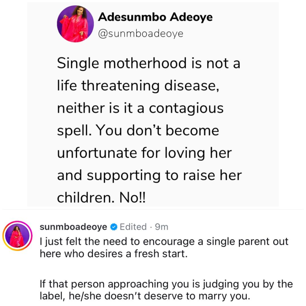 Single motherhood is not a disease or spell. You don't become unfortunate for loving a single woman - Clergywoman, Sunmbo Adeoye, tells men 4