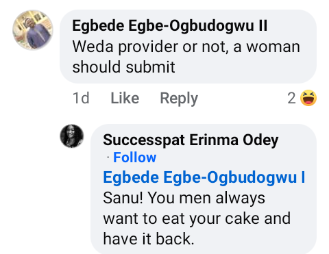 If you believe in a man being all round "provider", you should be ready to submit and wake up by 4:00 am to cook for him - Nigerian woman says 7