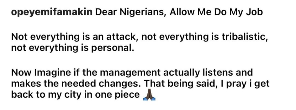 "If anything happens to me, you know who to hold" Food critic Opeyemi Famakin accuses Cubana Chief Priest of threatening him over review he made about his restaurant 7