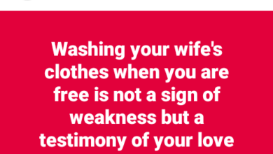 Photo of Washing your wife’s clothes is not a sign of weakness but a testimony of your love for her – Nigerian man says