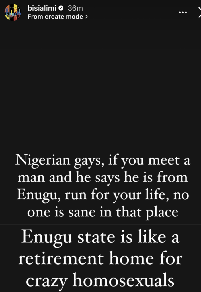 Enugu state is like a retirement home for crazy homosexuals, no one is sane in that place- Gay activist, Bisi Alimi 4