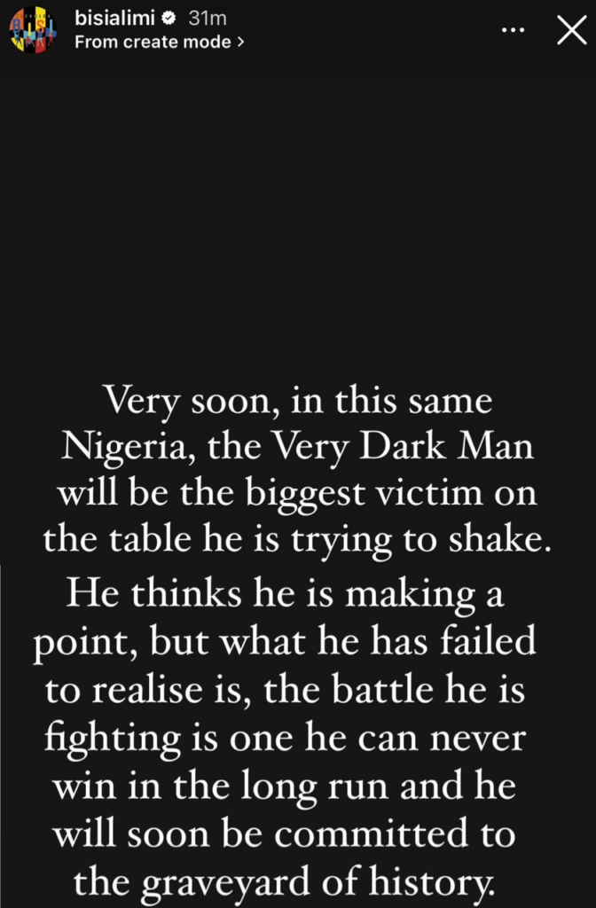 Bobrisky: VeryDarkMan will be the biggest victim on the table he is trying to shaken - Bisi Alimi 4