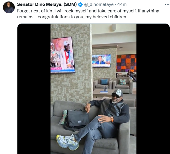 Forget next of kin, I will rock myself and take care of myself - Dino Melaye 4