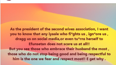 Photo of You don’t scare us at all – acclaimed ‘President of second wives association’ slams senior wives