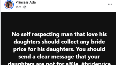 Photo of No self respecting man should collect bride price for his daughters – Nigerian woman says