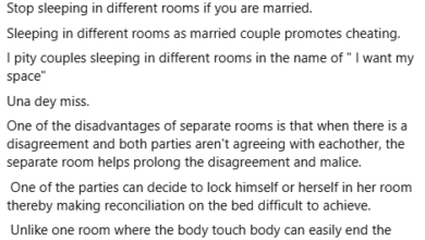 Photo of Sleeping in different rooms as a married couple promotes cheating – Nigerian lawyer says