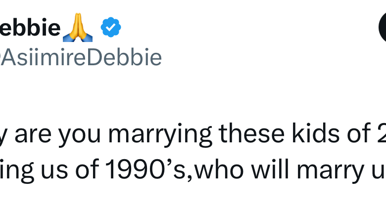 Why are you marrying kids of 2000s and leaving us of 1990s? - Woman in her 30s questions men 3