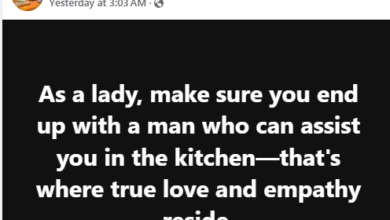 Photo of Make sure you end up with a man who can assist you in the kitchen – Nigerian man advises women