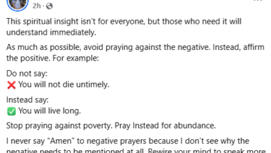 Photo of Stop praying against poverty, always affirm the positive – Nigerian woman shares advice on how to pray