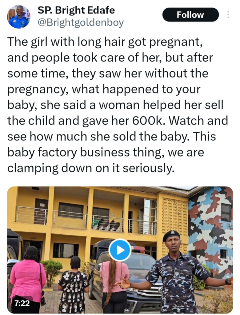 Woman sells baby for N4m, gives mother N600,000 4