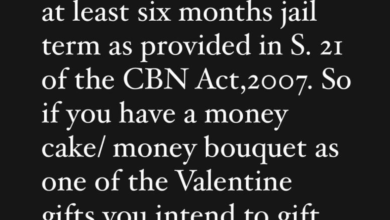 Photo of Valentine’s Day: Making of money cakes, money bouquets are all criminal offences – Lawyer Stan Alieke tell say Nigerians