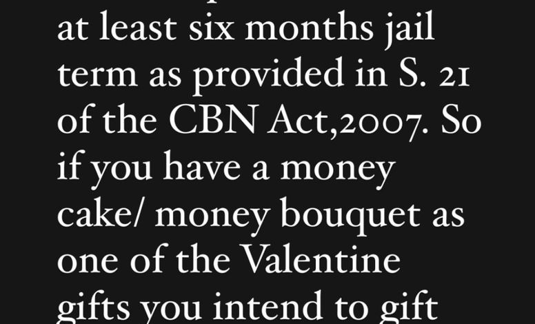 Valentine’s Day: Making of money cakes, money bouquets are all criminal offences - Lawyer Stan Alieke tell say Nigerians 3