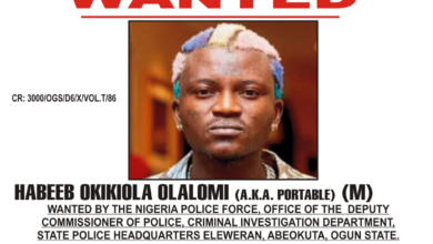 Photo of Police declares singer Portable wanted for allegedly assaulting Ogun govt officials