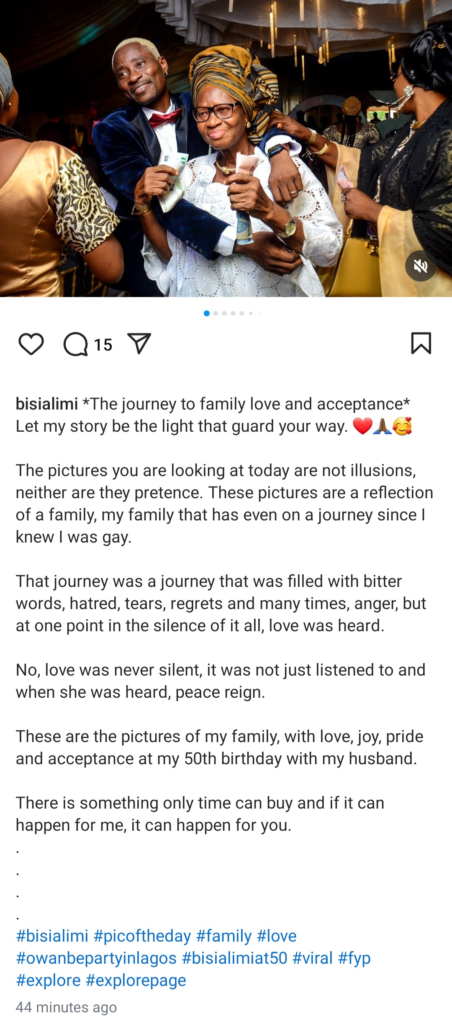 "If it can happen for me, it can happen for you" Bisi Alimi writes about being finally accepted by his family as he shows them off 6