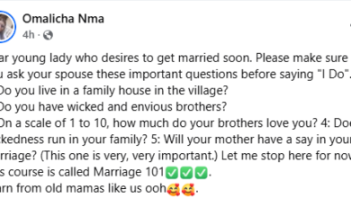 Photo of Does he have wicked and envious brothers? – Nigerian widow lists questions single ladies should ask before marriage
