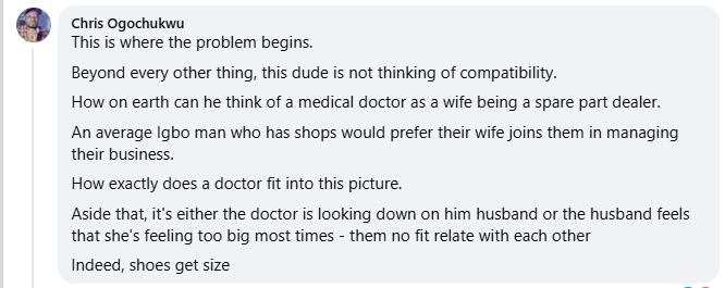 Everyone has the right to choose who they want - Reactions as Nigerian auto spare parts dealer seeks a prayerful and kind medical doctor to marry 14 Everyone has the right to choose who they want - Reactions as Nigerian auto spare parts dealer seeks a prayerful and kind medical doctor to marry 14