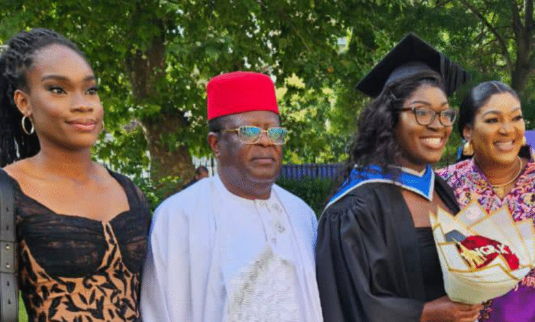 David Umahi's daughter graduates with first class in Robotics Engineering from UK university 1