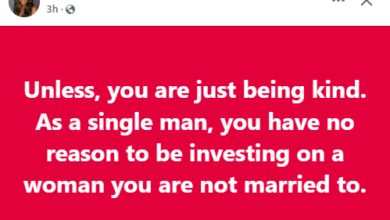 Photo of You have no reason to be investing in a woman you are not married to – Nigerian woman tells single men