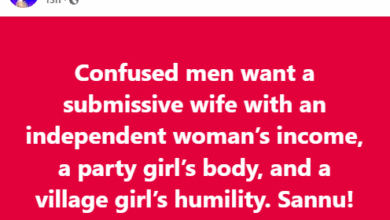 Photo of Confused men want a submissive wife with an independent woman’s income, a party girl’s body, and a village girl’s humility -Late SGF’s daughter Aishatu Gidado Idris, says