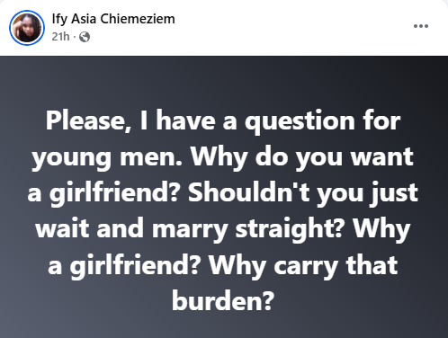 Stop suffering yourself over girlfriends, If you need s3x, go to a brothel - Nigerian Lady tells men 9 Stop suffering yourself over girlfriends, If you need s3x, go to a brothel - Nigerian Lady tells men 9