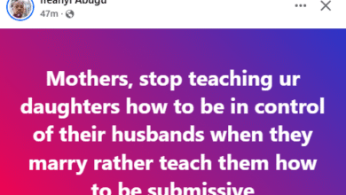 Photo of Stop teaching your daughters how to be in control of their husbands, rather teach them how to be submissive – Nigerian man tells mothers